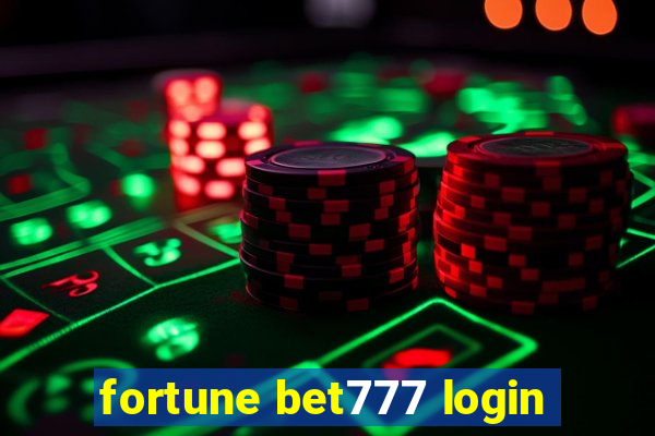 fortune bet777 login